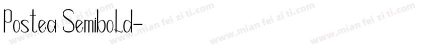 Postea Semibold字体转换